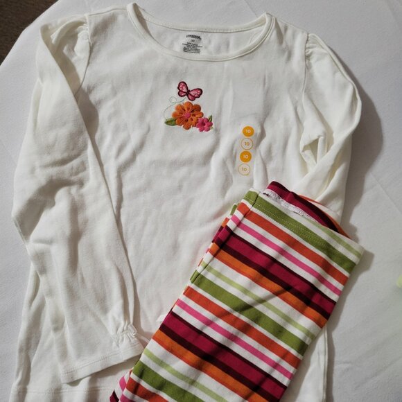 Gymboree Butterfly Girl NWT size 10 Pants & shirt outfit. Mixed Bin Z25 - Picture 1 of 3